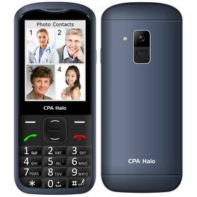 Mobilní telefon CPA Halo 28 Senior s nabíjecím stojánkem modrá barva Mobilní telefon CPA Halo 28 Senior s nabíjecím stojánkem modrá barva