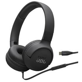 Sluchátka JBL Tune 520C černá barva Sluchátka JBL Tune 520C černá barva