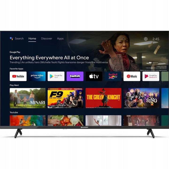 Televize Sharp 40FH2EA 40" Full HD LED televizor, černý Televize Sharp 40FH2EA 40" Full HD LED televizor, černý