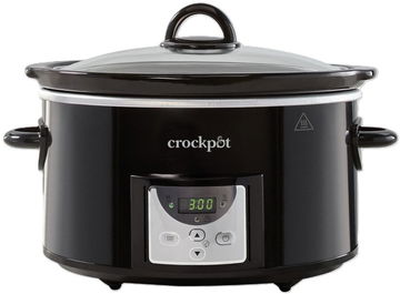 CrockPot Pomalý hrnec s časovačem 3,5 l, černý CrockPot Pomalý hrnec s časovačem 3,5 l, černý