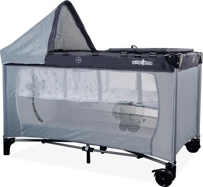 Aga4Kids Cestovní postýlka MR6672 světle šedá Aga4Kids Cestovní postýlka MR6672 světle šedá