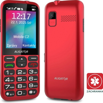 Aligator A930 GPS Senior Red Aligator A930 GPS Senior Red