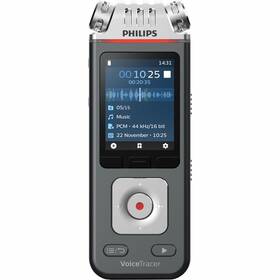 Diktafon Philips DVT8115 černý/stříbrný Diktafon Philips DVT8115 černý/stříbrný