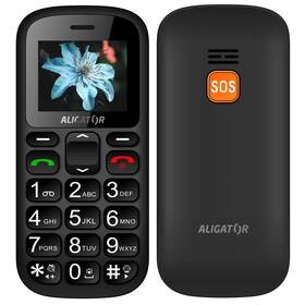 Mobilní telefon Aligator A321 Senior Dual SIM černý/šedý