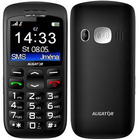 Mobilní telefon Aligator A670 Senior černý Mobilní telefon Aligator A670 Senior černý