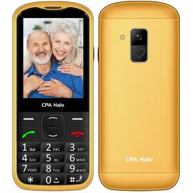 Mobilní telefon CPA Halo 28 Senior zlatý Mobilní telefon CPA Halo 28 Senior zlatý