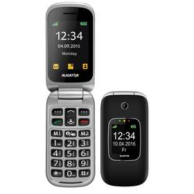 Mobilní telefon Aligator V650 Senior černý/stříbrný
