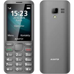 Mobilní telefon Aligator D860 Dual SIM šedý Mobilní telefon Aligator D860 Dual SIM šedý