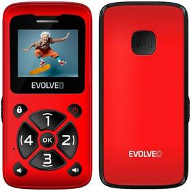 Mobilní telefon Evolveo EasyPhone ID červený