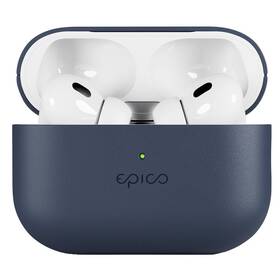 Sluchátka Pouzdro Epico Leather pro Apple AirPods Pro 2 modré Sluchátka Pouzdro Epico Leather pro Apple AirPods Pro 2 modré