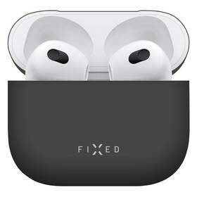 Pouzdro FIXED Silky pro Apple Airpods 3 (2021) černé Pouzdro FIXED Silky pro Apple Airpods 3 (2021) černé