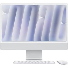 Počítač All In One Apple iMac 24" M4 8× CPU 8× GPU, 16 GB, 256 GB - stříbrný CZ Počítač All In One Apple iMac 24" M4 8× CPU 8× GPU, 16 GB, 256 GB - stříbrný CZ