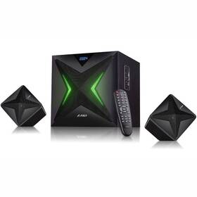 Reproduktory Fenda F&D F550X 2.1, bluetooth, rádio, USB, SD, dálkové ovládání černé Reproduktory Fenda F&D F550X 2.1, bluetooth, rádio, USB, SD, dálkové ovládání černé