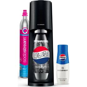 Výrobník sodové vody SodaStream Terra Black PEPSI Megapack černý