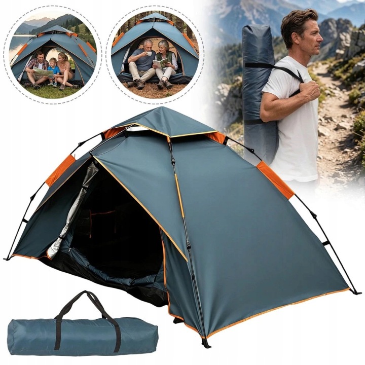 210d polyester stan automatický hydraulický zelený pro pěší turistiku - Perfektní hodnocení