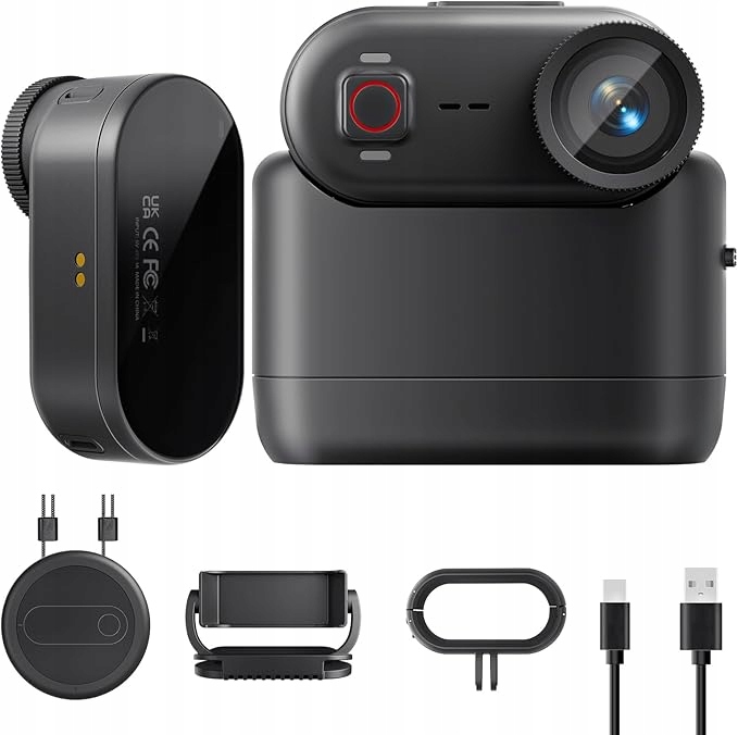 4K POV Vlog Kamera 64GB Voděodolná Bodycam 6osá Stabilizace Sportovní - Perfektní hodnocení