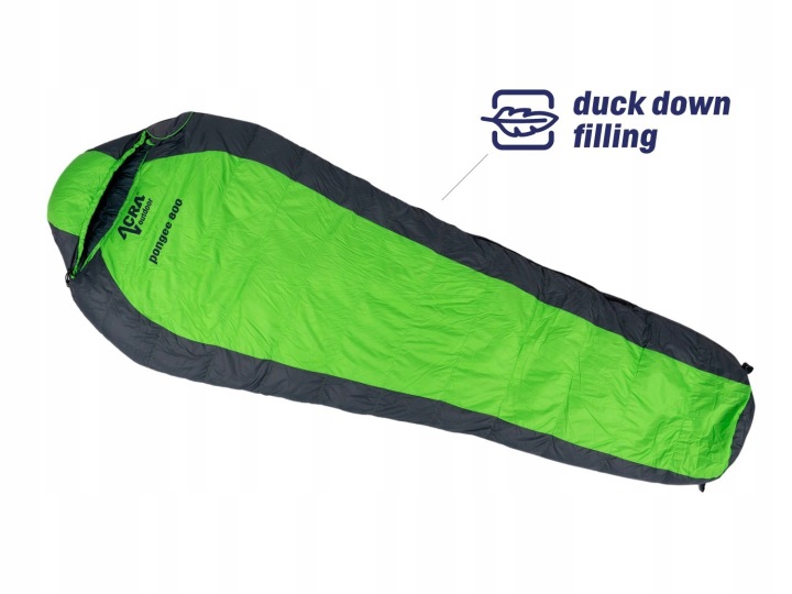 ACRA péřový spací pytel Pongee 800 - 210 cm, kachní peří - Hvězda srovnání