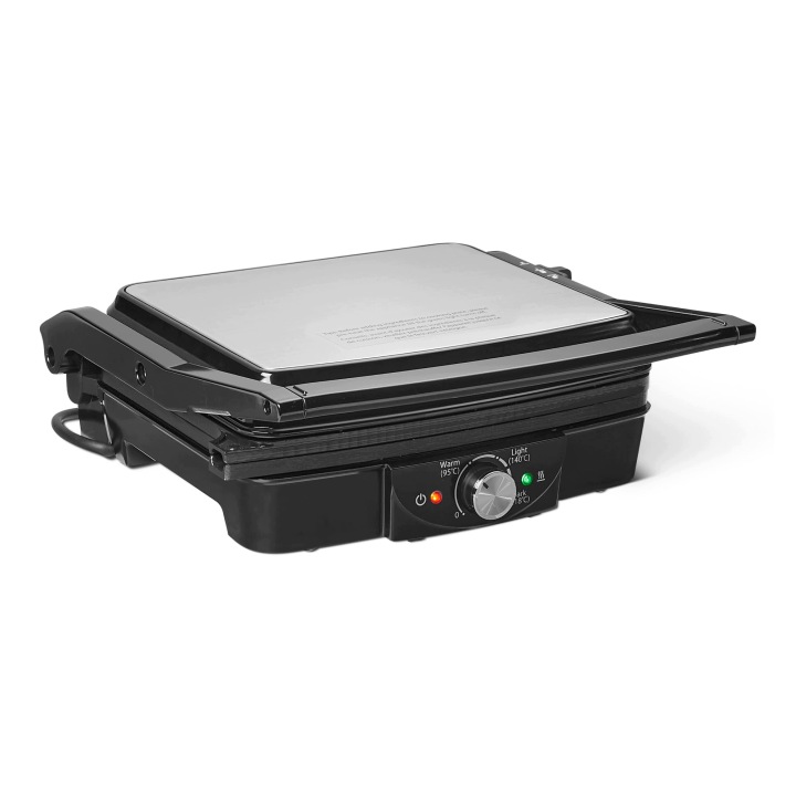 Amazon Basics Kontaktní gril 2000W Elektrický s regulací, černý