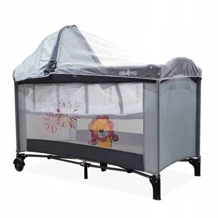 Aga4Kids Cestovní postýlka MR6671 Světle šedá - Skvělé recenze