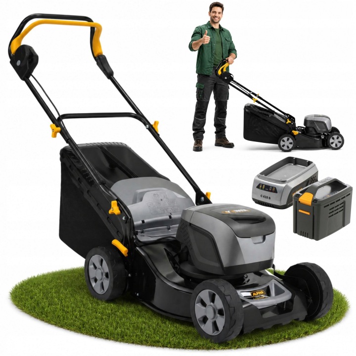 Akumulátorová sekačka Alpina AL5 4148 Li Kit 41 cm 60 l | 48 V 4 Ah Nabíječka