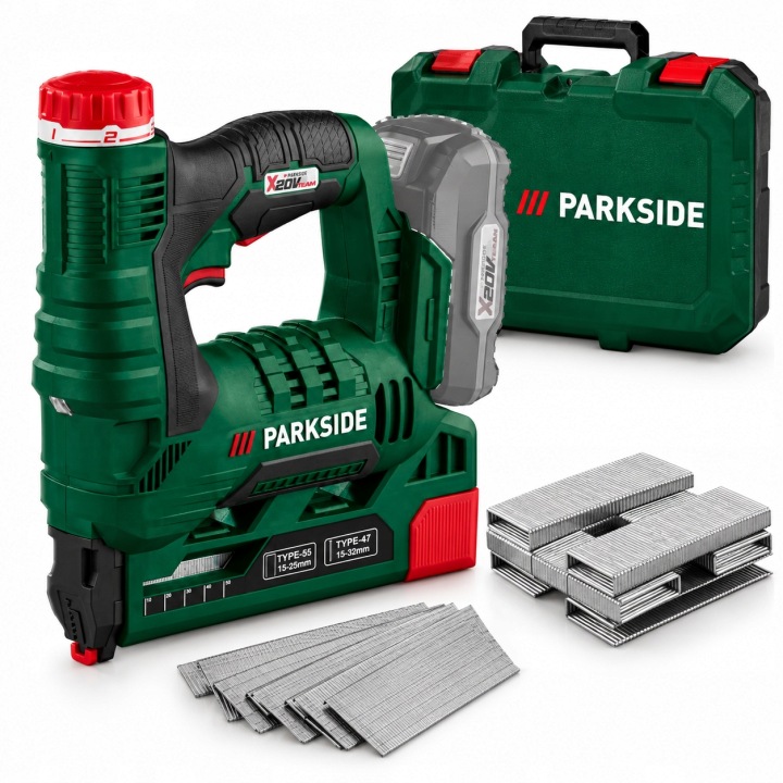 Vysavač Akumulátorová sponkovačka PARKSIDE PAT 20-Li A1 20 V se sponkami a hřebíky (do 2000 Kč) - Perfektní hodnocení