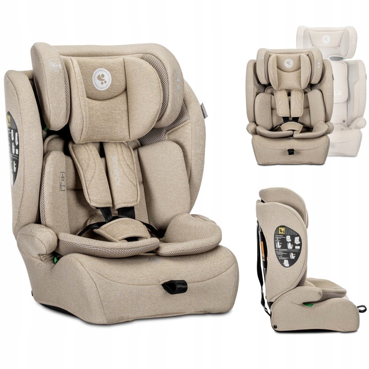 Autosedačka 9-36 kg, norma I-Size do 150 cm, nastavitelná na pás Lorelli