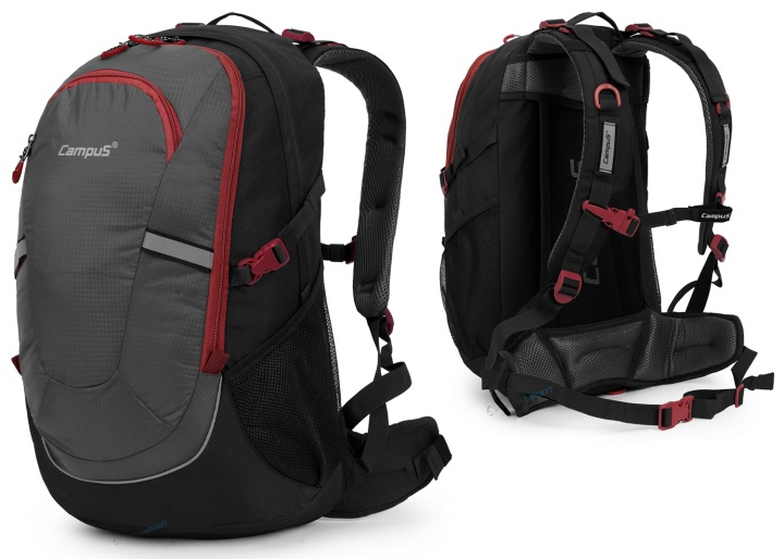 BATOH CAMPUS HORTON 45L 2 BARVY BLACK WEEKS FRIDAY