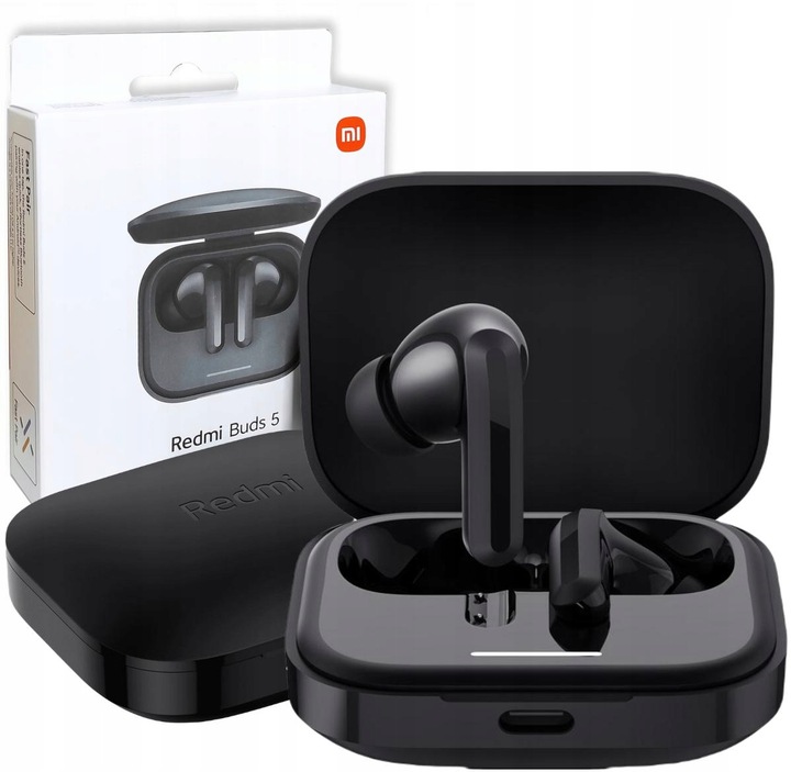 Bezdrátová sluchátka Xiaomi Redmi Buds 5 ANC Sluchátka do uší BT 5.3 Černá (do 3000 Kč)