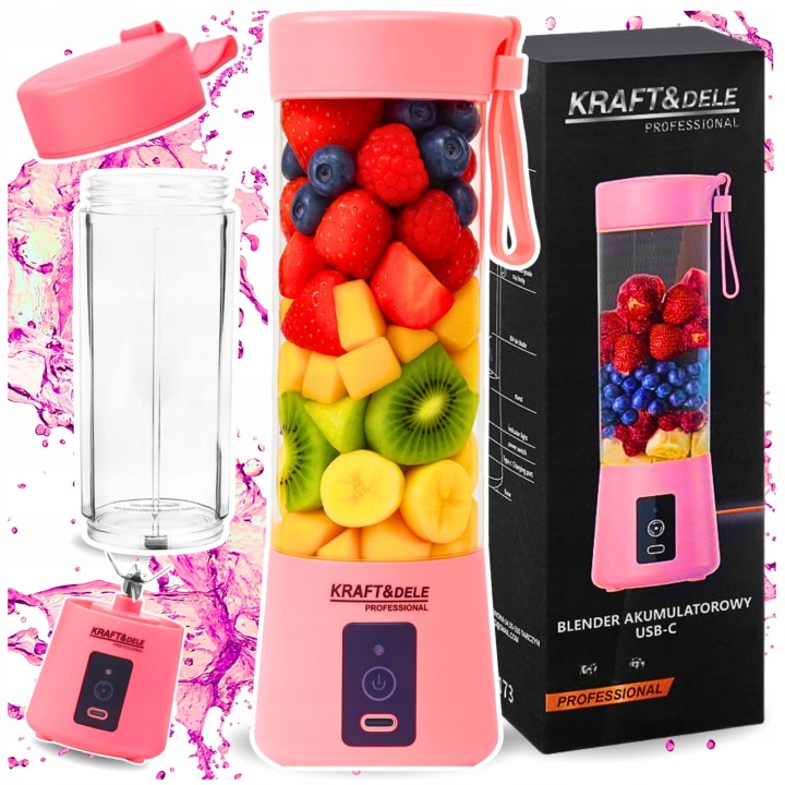 BLENDER mixér PRZENOŚNY DO SMOOTHIE BEZPRZEWODOWY MINI LAHEV NA DŽUSY USB VÝKONNÝ