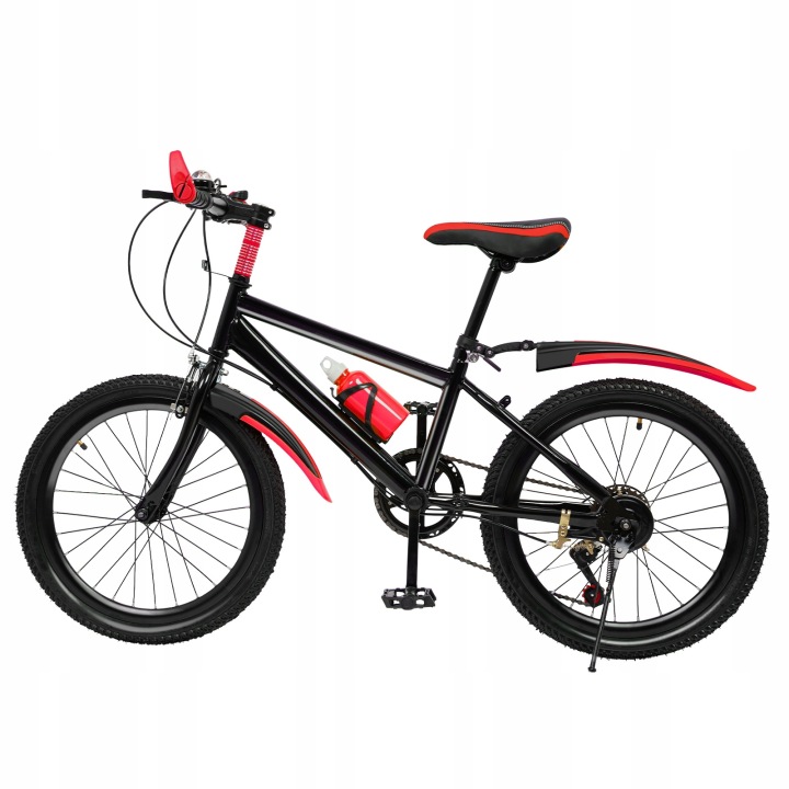 ČERVENÉ KOLO 20 PALCŮ DĚTSKÉ MTB SPORT 7 RYCHLOSTNÍ STUPEŇ