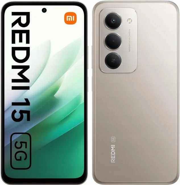 Chytrý telefon Xiaomi Redmi 15 5G, 4GB/128GB, Titan Gray