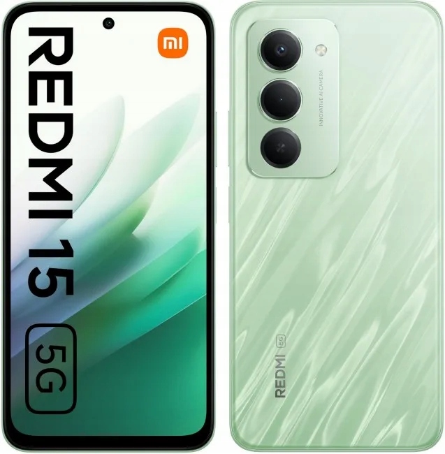 Mobilní telefon Chytrý telefon Xiaomi Redmi 15 5G, 4GB/128GB, Ripple Green (do 8000 Kč) - Výborné zkušenosti Mobilní telefon Chytrý telefon Xiaomi Redmi 15 5G, 4GB/128GB, Ripple Green (do 8000 Kč) - Výborné zkušenosti