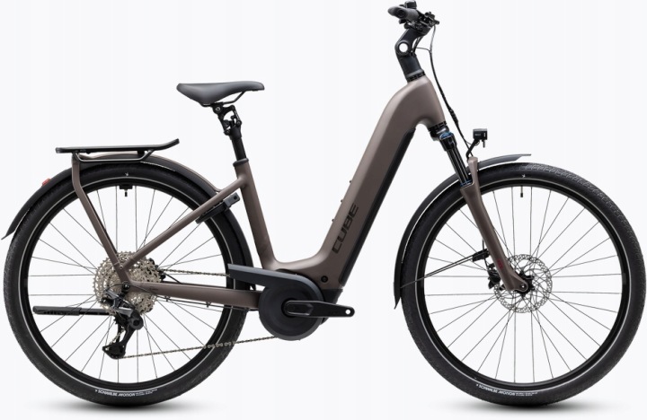 Elektrokolo Cube Kathmandu Hybrid ONE 800, barva cedar, rám Easy Entry (snížený nástup), velikost 50 cm, modelový rok 2027
