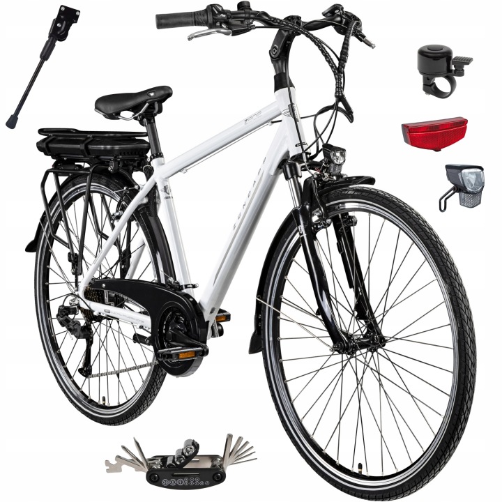 Elektrokolo Pánské Trekkingové 28" 250W ALU Shimano Kufr Světla - Skvělé recenze