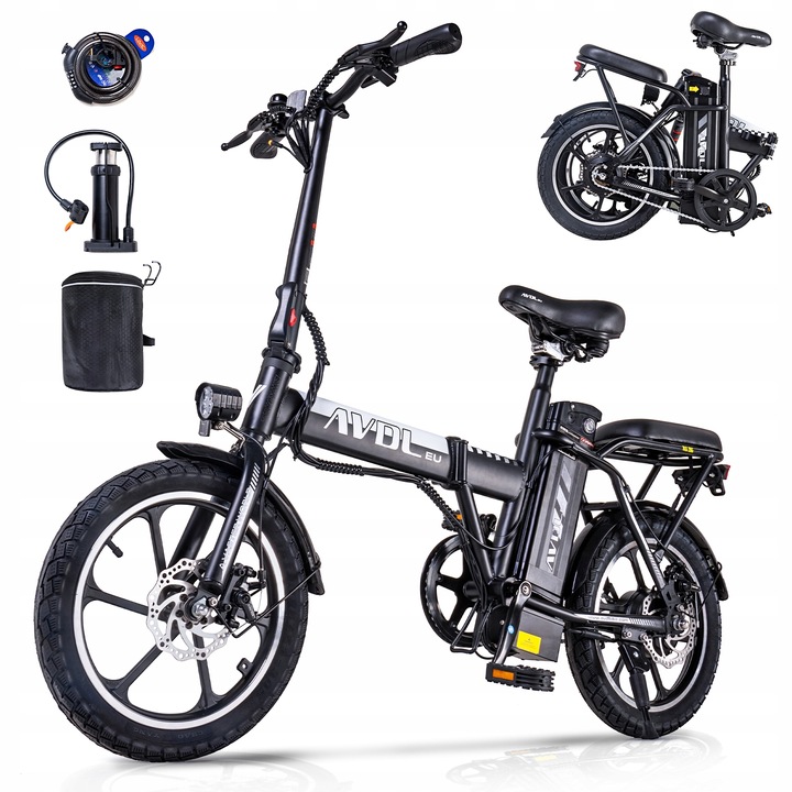 Elektrické skládací kola 16 palců 250 W 25 km/h 11,4 Ah Dámské/pánské elektrokolo