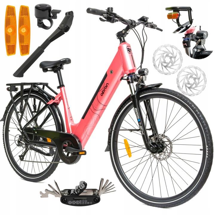 Elektrokolo Dámské trekingové kolo 28" SHIMANO hliníkové, tlumení nárazů