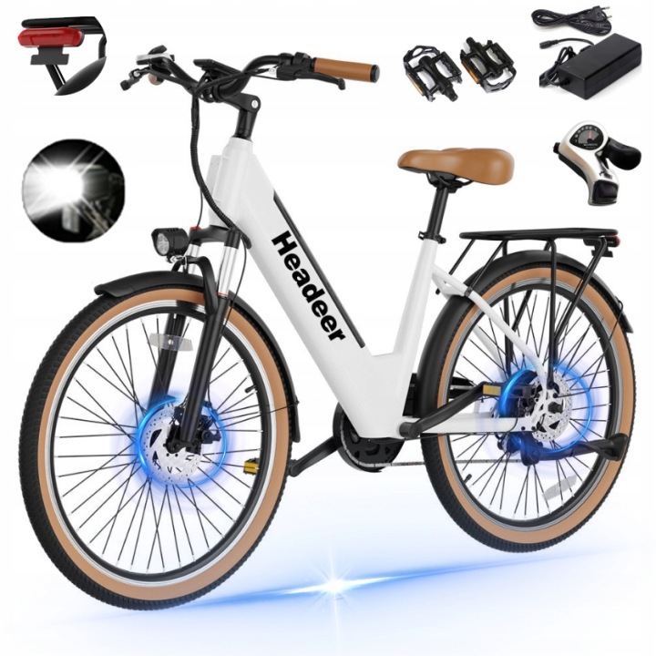 Elektrokolo pro muže/ženy 250W 25 km/h 48V 11,5Ah 26" 7rychlostní E-bike