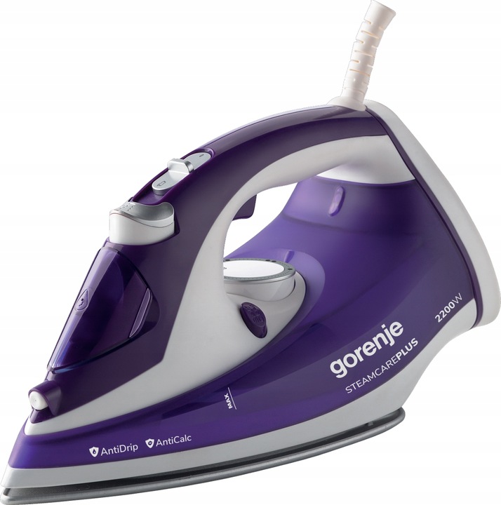 GORENJE SIH2200BBC Napařovací ŽEHLIČKA 2200W 280 ml AntiCalc AntiDrip Vysoký výkon (do 1500 Kč)