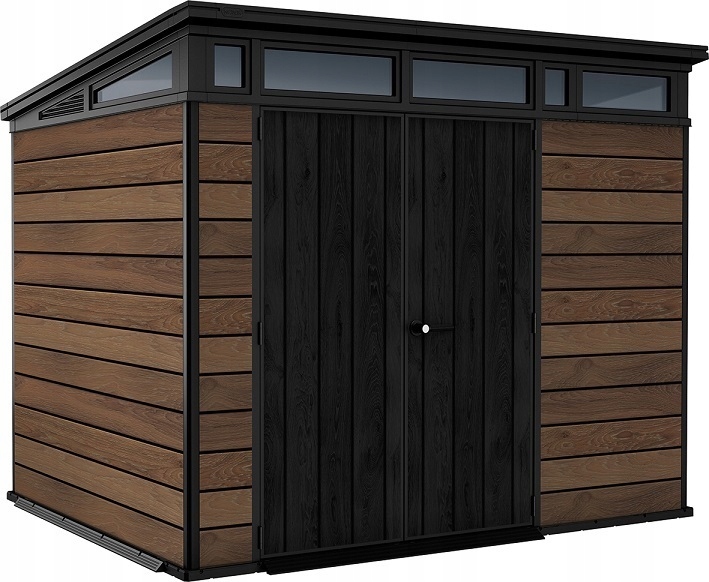 KETER domek PENT Signature HORIZONTAL WALNUT 9x7 hnědý
