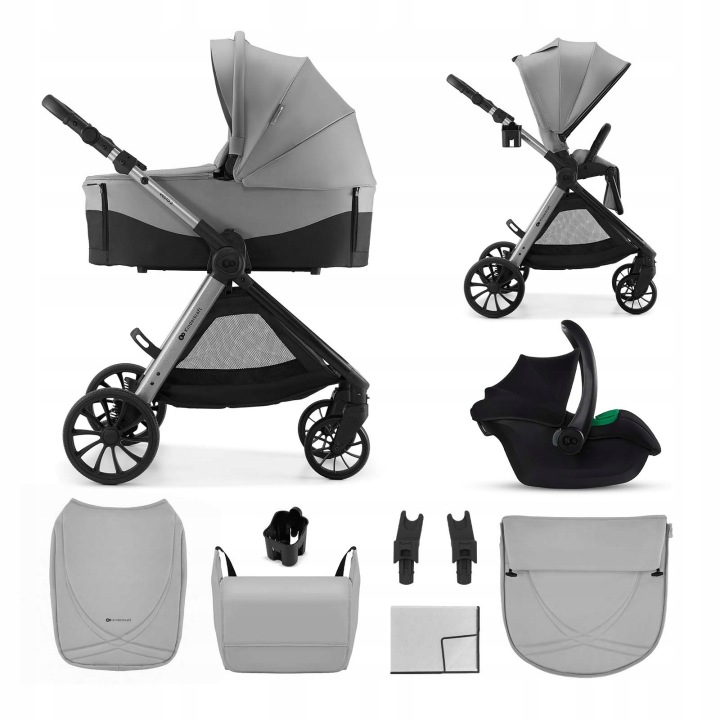 Kinderkraft dětský kočárek VESTO 2 3v1 2026 GREY - Výborné zkušenosti Kinderkraft dětský kočárek VESTO 2 3v1 2026 GREY - Výborné zkušenosti
