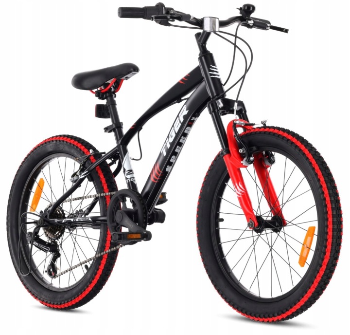 Kolo pro chlapce 20 palců 6 rychlostních stupňů Shimano, tlumič široké pneumatiky