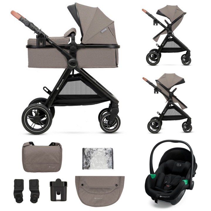 Kinderkraft dětský kočárek ESME PRO 3IN1 2025 Sand Beige + MINK PRO 2 Kinderkraft dětský kočárek ESME PRO 3IN1 2025 Sand Beige + MINK PRO 2