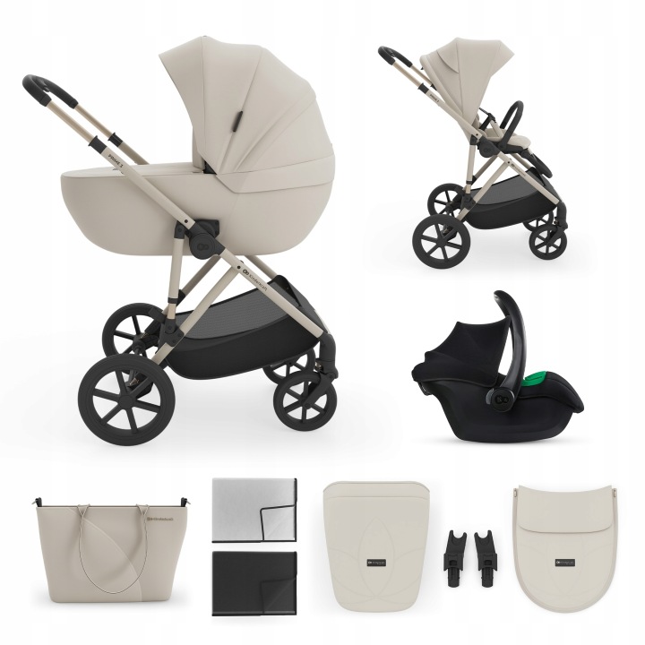 Kinderkraft dětský kočárek PRIME 3 3in1 2026 SAND DUNE