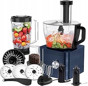 Kuchyňský robot SNDOAS STŘÍBRNÝ 1100 W stříbrný/šedý