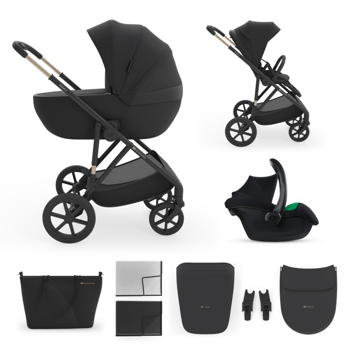 Kinderkraft dětský kočárek PRIME 3 3in1 2026 VENEZIAN BLACK