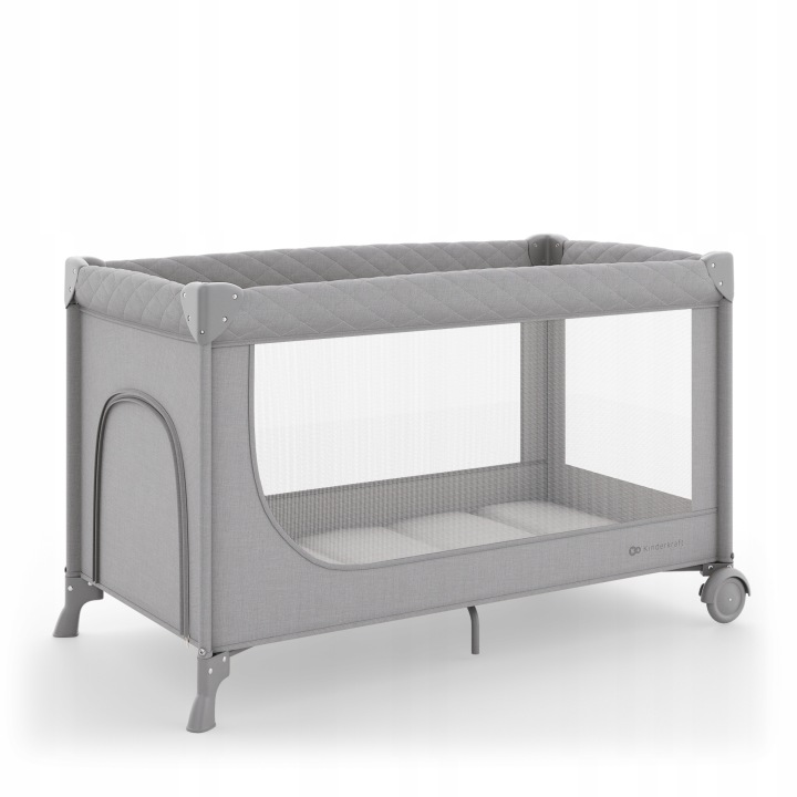 Kinderkraft cestovní postýlka LEODY UP grey