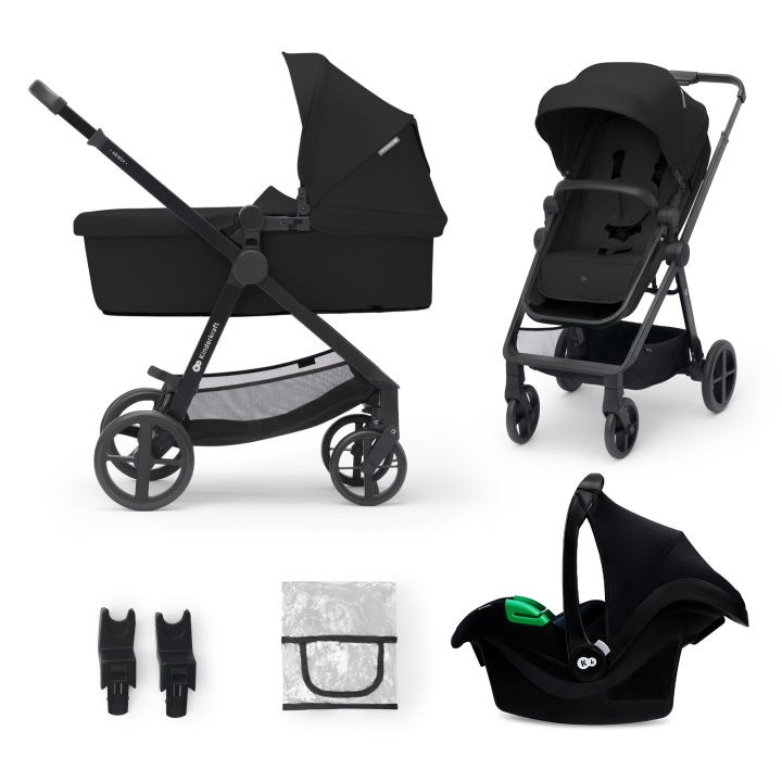 Kinderkraft dětský kočárek NEWLY 3IN1 MINK PRO CLASSIC 2025 BLACK