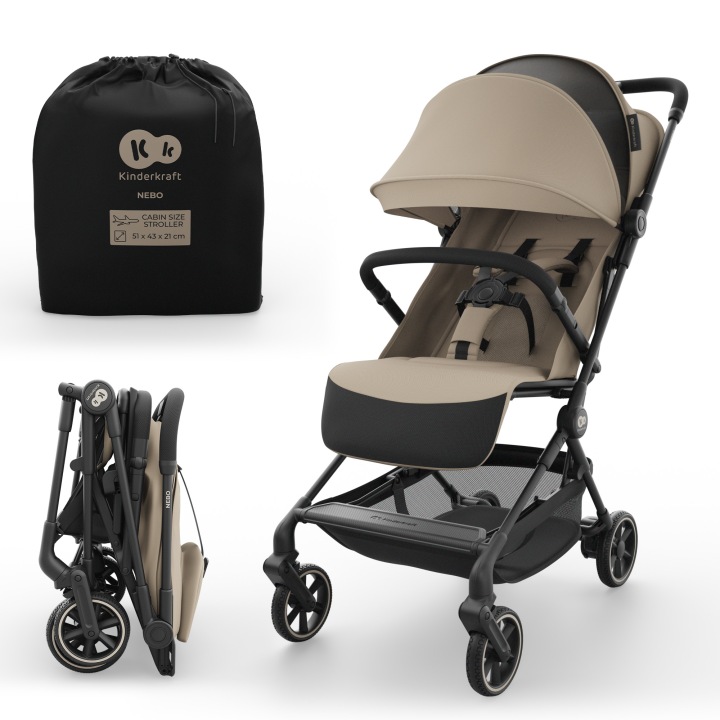 Kinderkraft dětský kočárek NEBO 2026 SOFT BEIGE