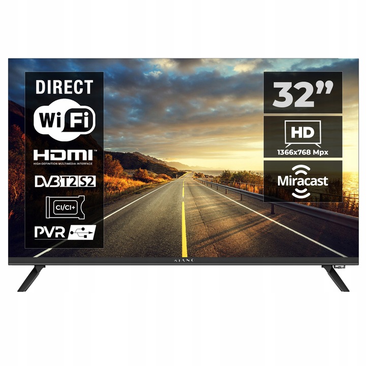 LED Televize Kiano KianoKE32 32" HD Ready černá