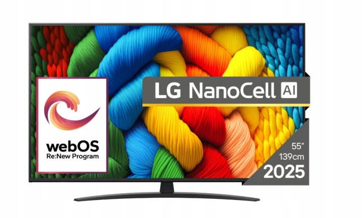 LED televize LG 55NANO81A3A 55" 4K UHD černá